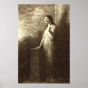 Fantin-Latour - Vertrouwen van de Nacht Poster
