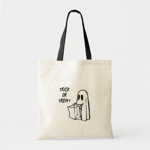 Fantôme avec sac à coller ou traiter Sac fourre-to