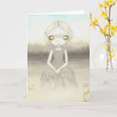 "Fantôme carte de voeux de citrouille de (Fleur jaune)