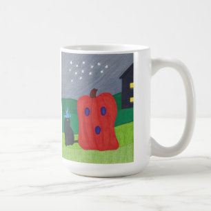 Fantôme citrouille et sorcier Chat Halloween Mugs