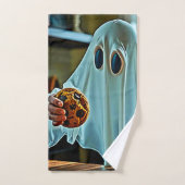 Fantôme convivial Avec Cookie (Serviette à main)