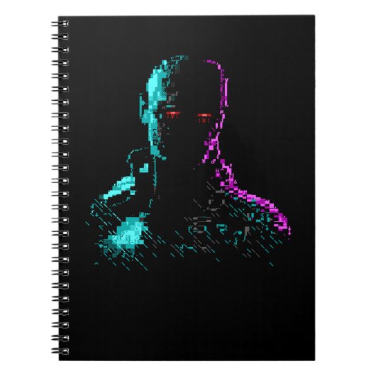 Fantôme dans les fils carnet d'art ASCII (Devant)