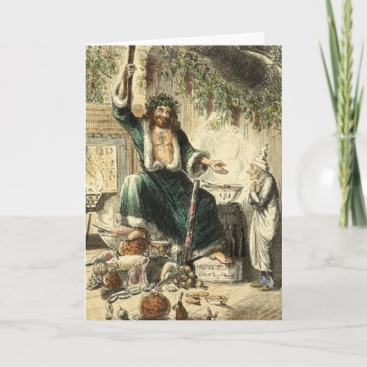 Fantôme de cadeau de Noël une carte de chant de (Devant)