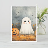 fantôme de carte Halloween (Debout devant)