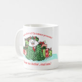 Fantôme de Noël présente une tasse (Devant gauche)