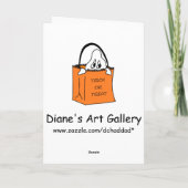 Fantôme de Trick ou de Traquage - Carte d'Hallowee (Dos)