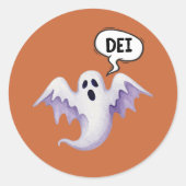 fantôme d'Halloween effrayant - DEI - autocollants (Devant)