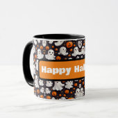 Fantôme d'Halloween et Mug de café Citrouille (Devant gauche)