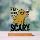 Fantôme d'Halloween Manger Boire Et Être Effrayant (Neutre)