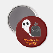 Fantôme effrayant avec aimant de Halloween de tomb (Recto/Verso)