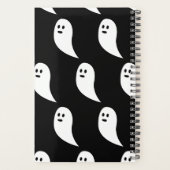 Fantôme Halloween noir blanc mignon motif (Dos)