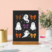 Fantôme Mignon avec Rubans Design Halloween_1 (Mariage)