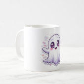 Fantôme mignon avec yeux brillants Mug Kawaii Hall (Devant gauche)