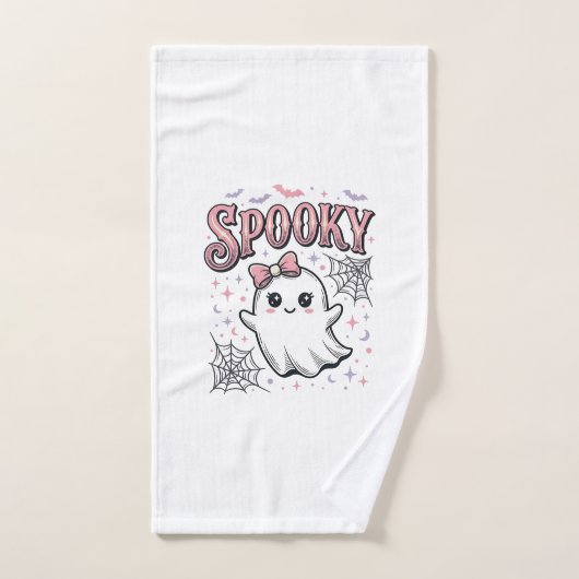 Fantôme Mignon Effrayant Design de Chemise Hallowe (Serviette à main)