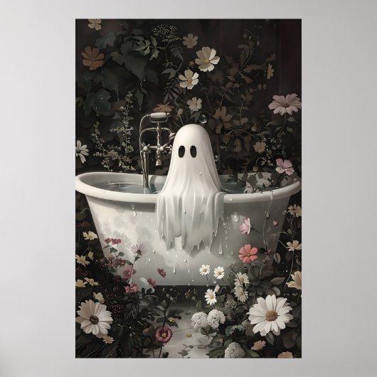 Fantôme prend un bain dans une impression de forêt (Devant)