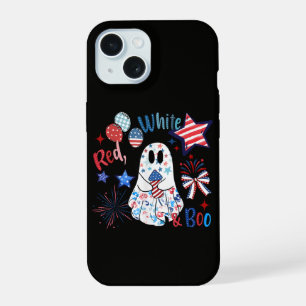 Fantôme rouge blanc Boo patriotique Halloween du 4