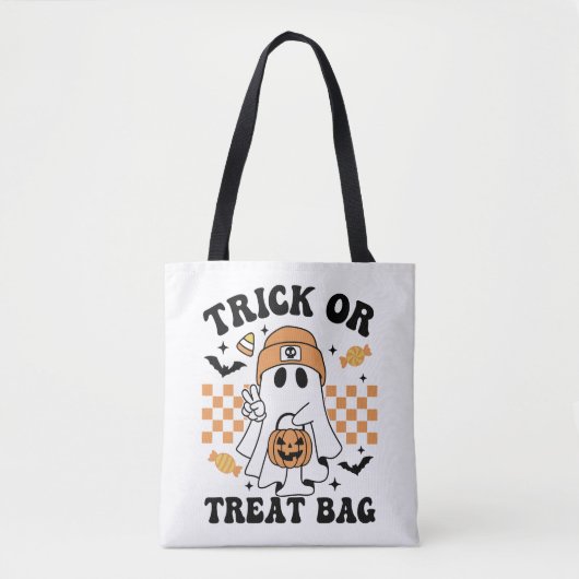 Fantôme 'Trick or Treat' avec sac (Devant)
