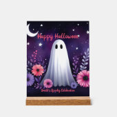 Fantôme Whimsical et Éffrayant Floral rose violet (Recto)