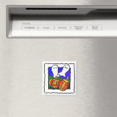 "Fantômes, Citrouilles" Aimant frigo Halloween (In Situ (Lave-vaisselle))