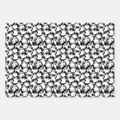 Fantômes d'Halloween enveloppant des feuilles de p (Devant 3)