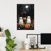 Fantômes effrayants dans une impression de château (Bureau à domicile)