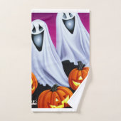 Fantômes et Citrouilles d'Halloween (Serviette à main)