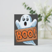 Fantoom van Halloween Briefkaart (Staand voorkant)
