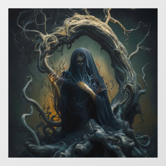 fantoomvensterbinding raamsticker (Vel)