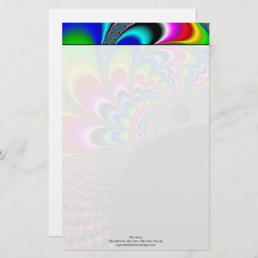 Fanyc - Mandelbrot Fractal Art Briefpapier (Voorkant / Achterkant)