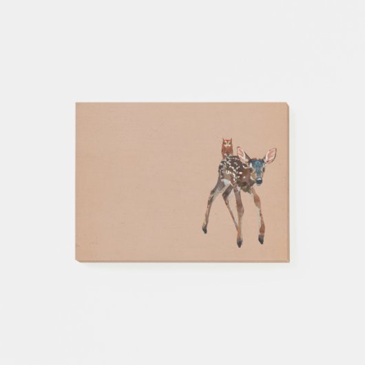 FAON et note de post-it AMBRE de HIBOU (Devant)