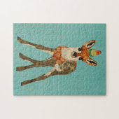 Faon et petit puzzle d'oiseau (Horizontal)