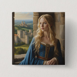 Far Away Dromen van verre plaatsen Vierkante Button 5,1 Cm