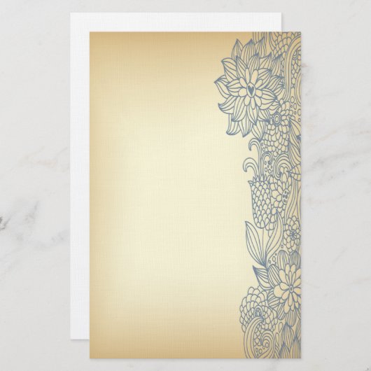 Far East Floral Stationery Briefpapier (Voorkant / Achterkant)