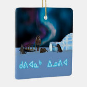 Far North Kerstmis Keramisch Ornament (Rechts)