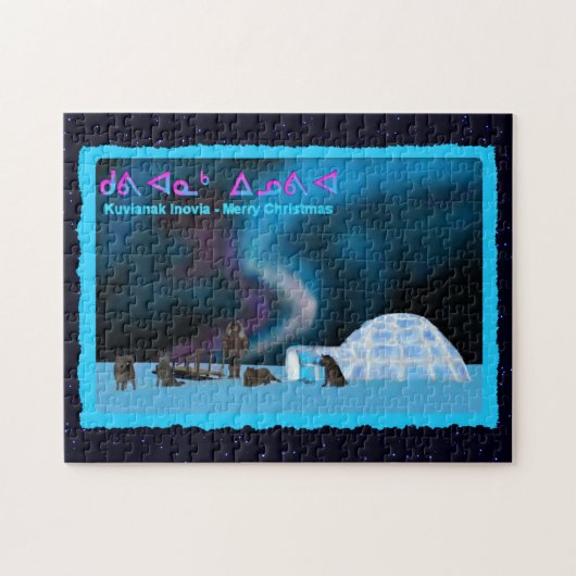 Far North Kerstmis Legpuzzel (Horizontaal)