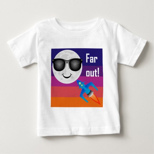 Far Out Design - Baby Fine Jersey T-shirt (Devant)