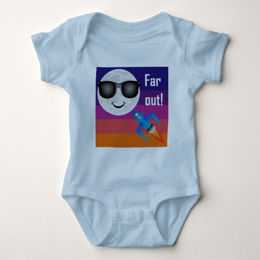 Far Out Design - Baby Jersey Bodysuit (Voorkant)