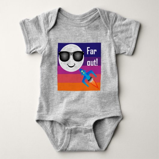 Far Out Design - Baby Jersey Bodysuit (Voorkant)