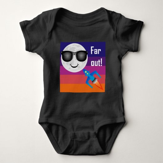 Far Out Design - Baby Jersey Bodysuit (Voorkant)