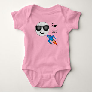 Far Out Design - Baby Jersey Bodywarmer Romper