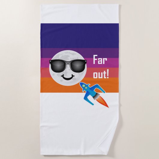 Far Out Design - Serviette de plage (Devant)