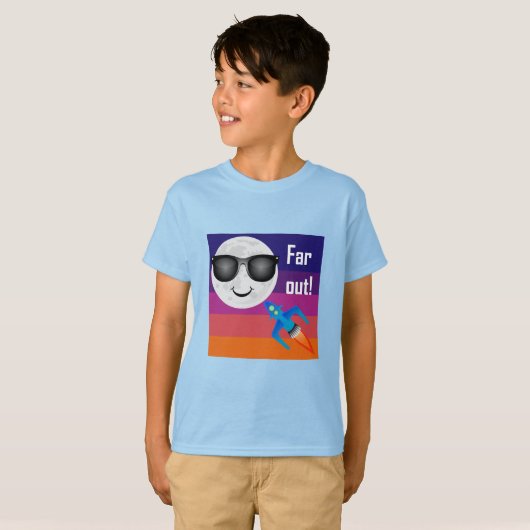 Far Out Design - T-shirt de base pour enfants (Devant entier)