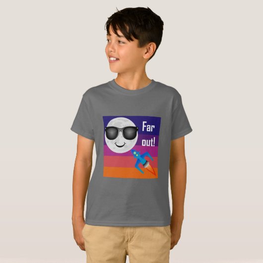 Far Out Design - T-shirt de base pour enfants (Devant entier)
