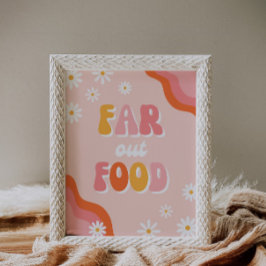 Far Out Food Sign | Teken van Groovy