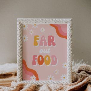 Far Out Food Sign Teken van Groovy