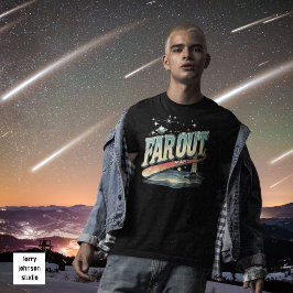 Far Out Man Retro 60's Slogan gepersonaliseerd T-shirt