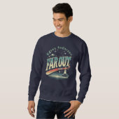 Far Out Man Retro 60's Slogan gepersonaliseerd Trui (Voorkant volledig)