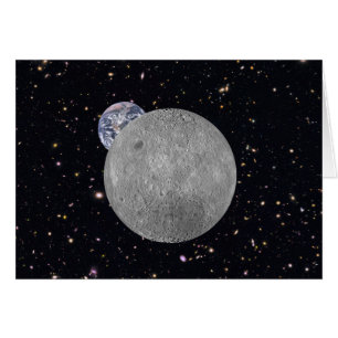 Far Side of the Moon Earth Starry Sky