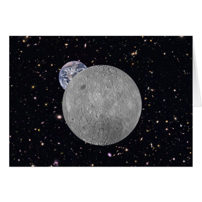 Far Side of the Moon Earth Starry Sky (Devant horizontal)