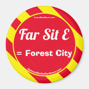 Far Sit E Red/Yellow Magnet Magneet